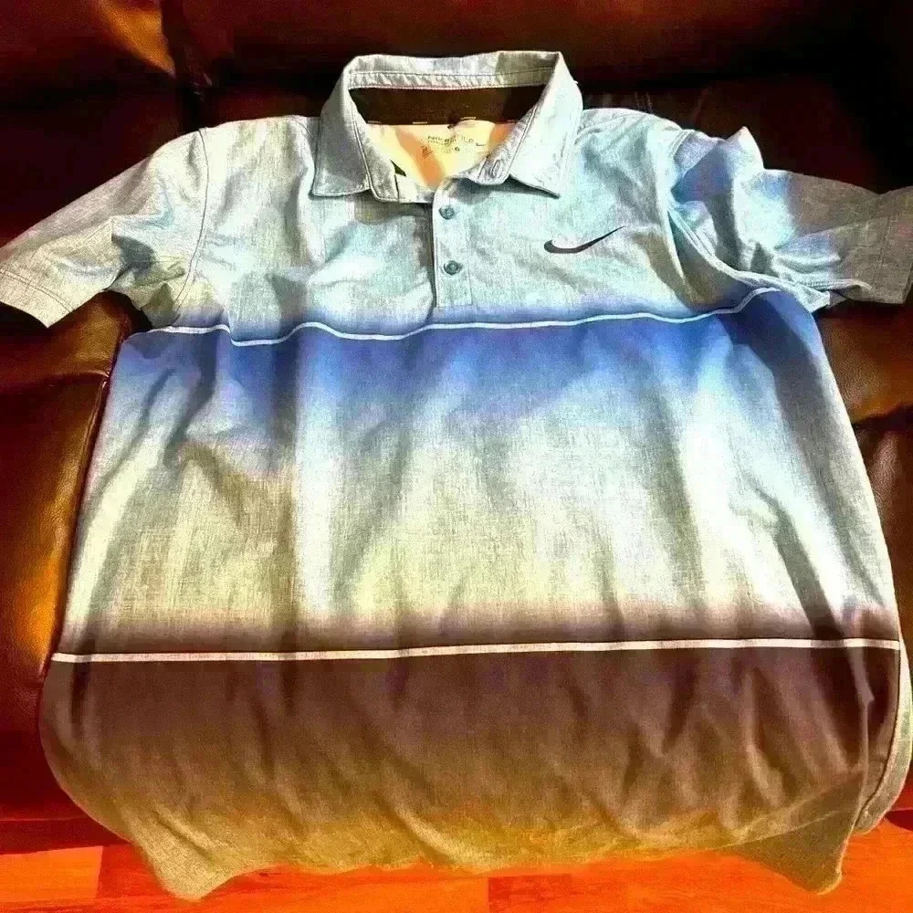 Nike golf standard fit size small dri-fit blue